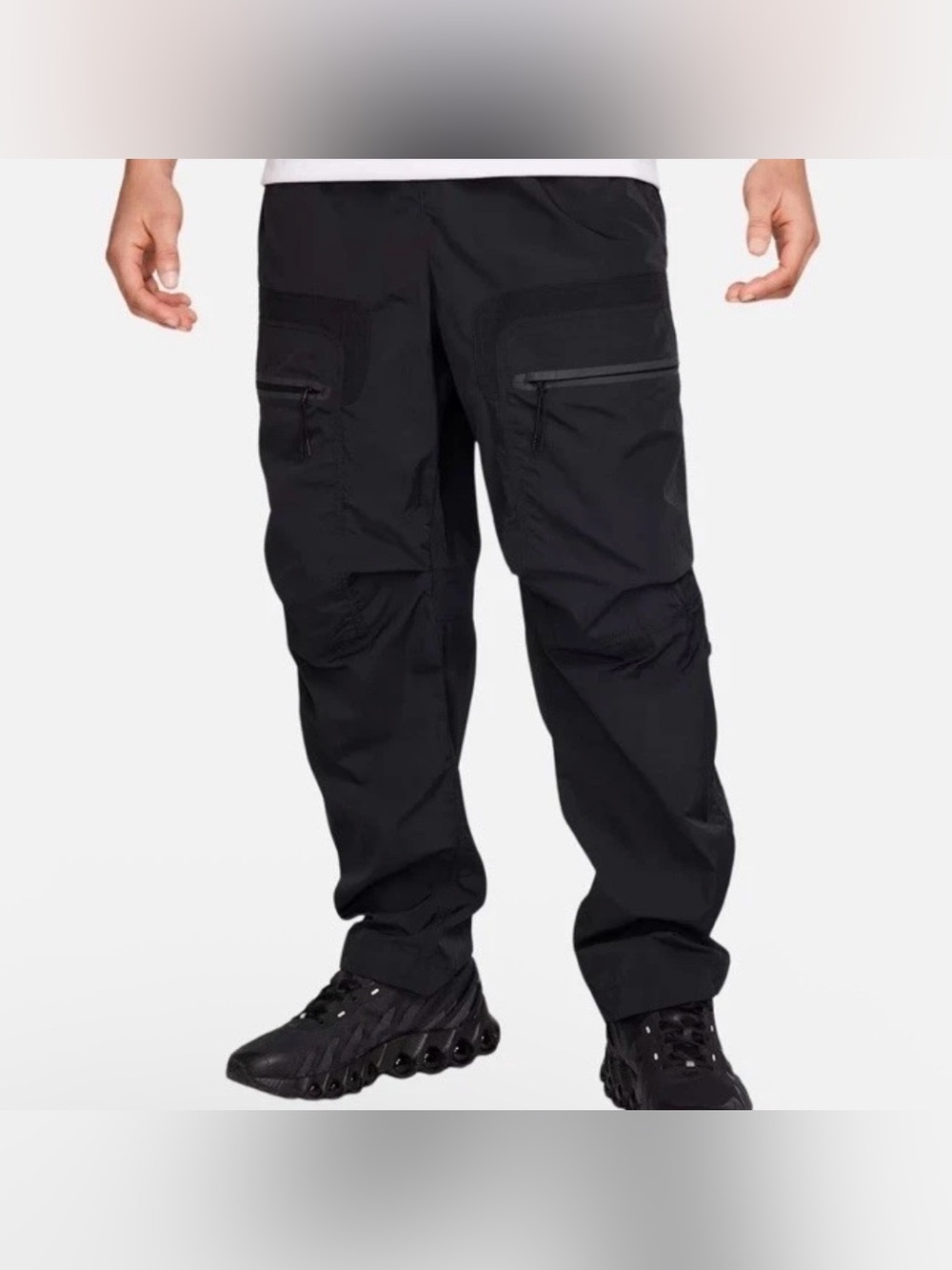 Nike Tech Woven Oversized Utility Cargo Pants Men’s Medium Black HJ2940-010